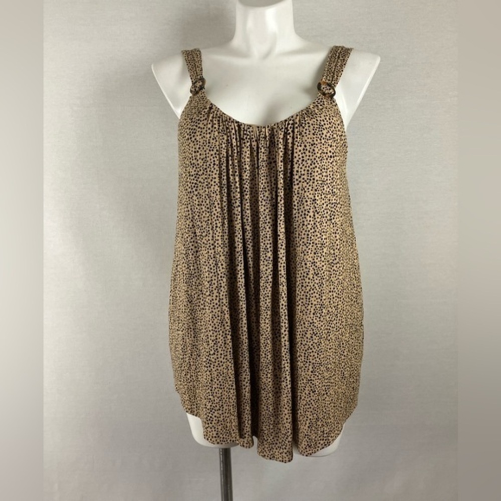 Maurices Tan and Black Patterned Top